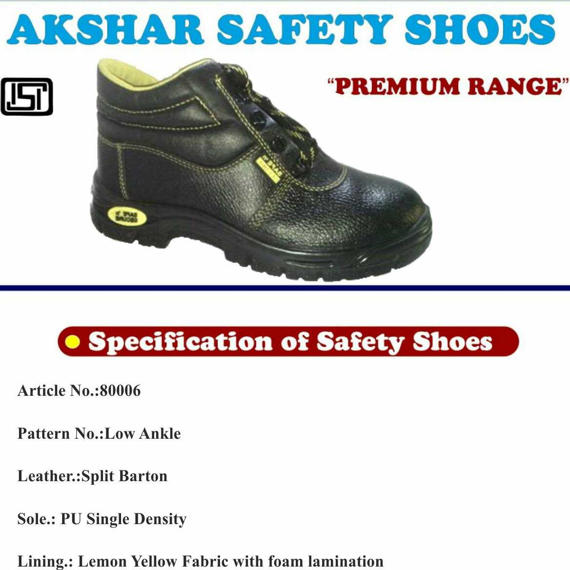 use of safety shoes